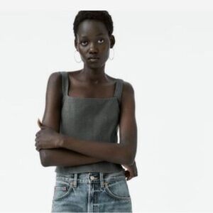 Grey Zara top size small new without tags